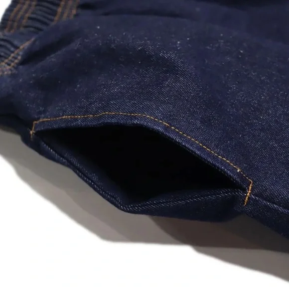 Cookman usa navy denim chef pants Small Wide Leg - Picture 3 of 8